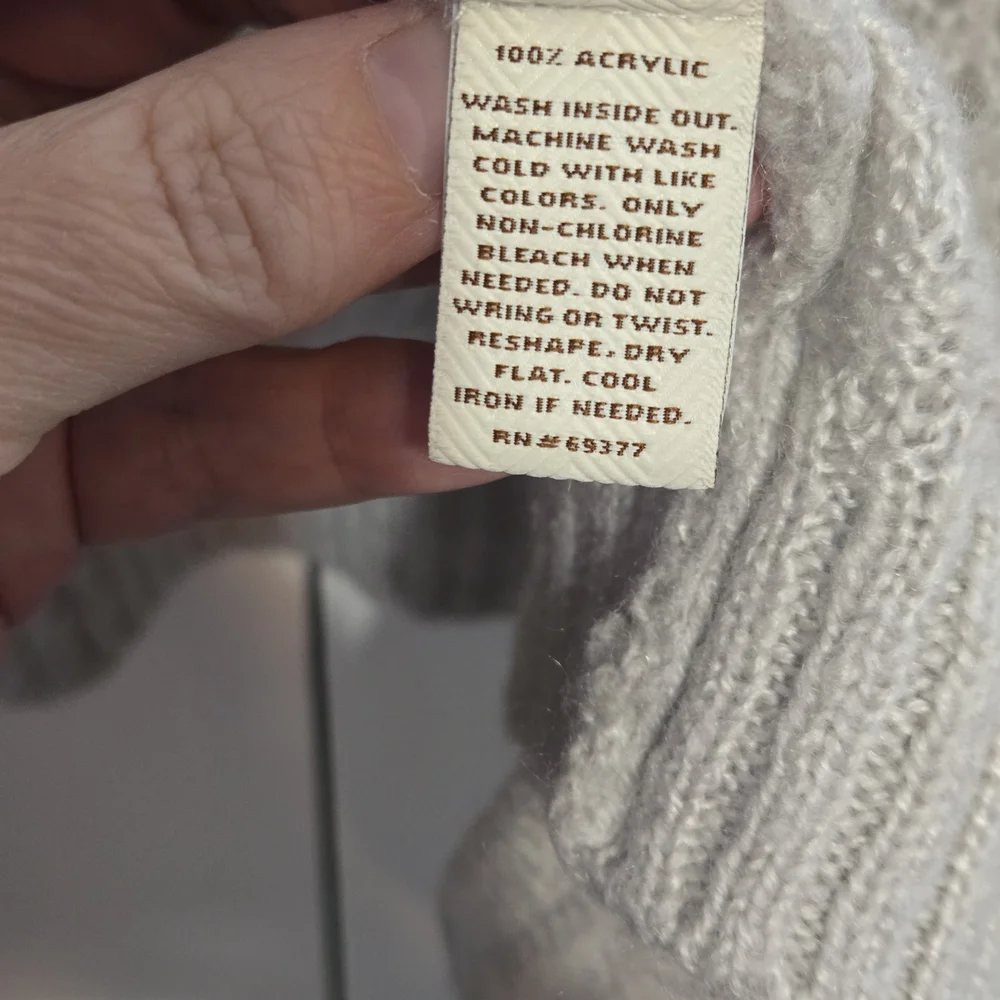 Sonoma Women's Gray Open-Front‎ Knit Cardigan- Size 1X